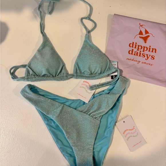 Dippin' Daisy's | Swim | Dippin Daisys Sparkling Teal Bikini | Poshmark